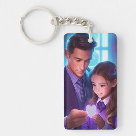 Voor een vader die magie kan doen sleutelhanger