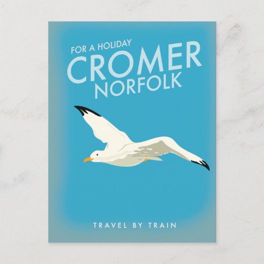 Voor een vakantie is de Kromer Norfolk reisposter. Briefkaart (Voorkant)