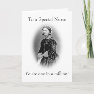 Voor een verpleegster Florence Nightingale Bedankkaart
