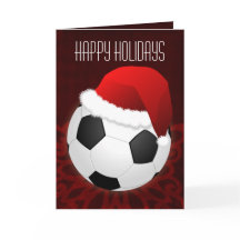 voor een voetbalspeler: kerstkaarten