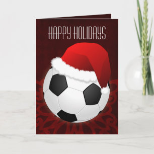 voor een voetbalspeler: kerstkaarten feestdagen kaart
