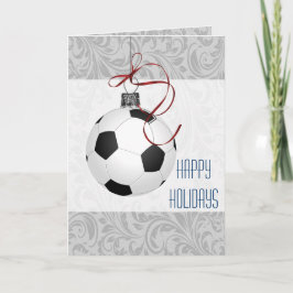 voor een voetbalspeler: kerstkaarten feestdagen kaart