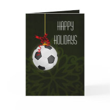 voor een voetbalspeler: kerstkaarten