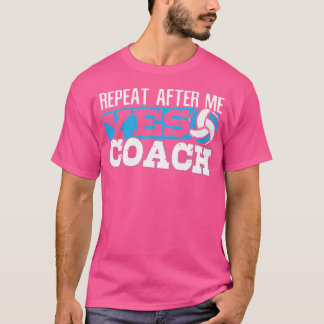 Voor een volleybal coach t-shirt