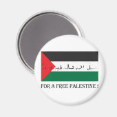 Voor een vrije palestine! magneet (Voorkant / Achterkant)