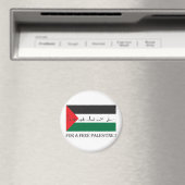 Voor een vrije palestine! magneet (Insitu (Vaatwasser))