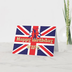 Voor een vrouw, een Birthday-kaart met een Unievak Kaart