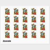 Voor één waarvan ik hou vierkante sticker (Vel)
