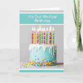 Voor een wederzijds verjaardags Wenskaart Kaart (Voorkant)