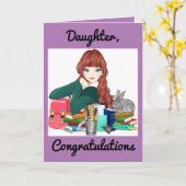 Voor een Wenskaart van het Afstuderen Kaart (Gele Bloem)