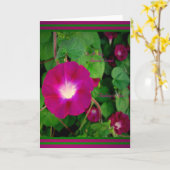 Voor een zeer speciale vriend - een ochtendglorie kaart (Gele Bloem)