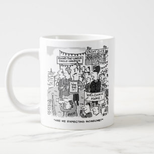 Voor een zeiler. Wereld rond zeiler - Grappig Grote Koffiekop