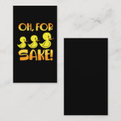 Voor eenden: Sake Duck Pun Rubber Duckies Visitekaartje (Voorkant / Achterkant)