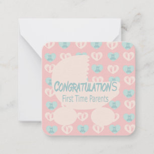 Voor Eerste Keer Ouders Notitiekaartje