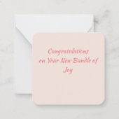 Voor eerste ouders notitiekaartje (Achterkant)