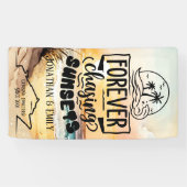 Voor eeuwig achtervolgen Zonsondergangen koppels c Spandoek (Horizontaal)