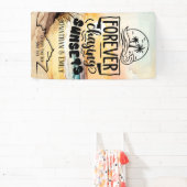 Voor eeuwig achtervolgen Zonsondergangen koppels c Spandoek (Insitu)