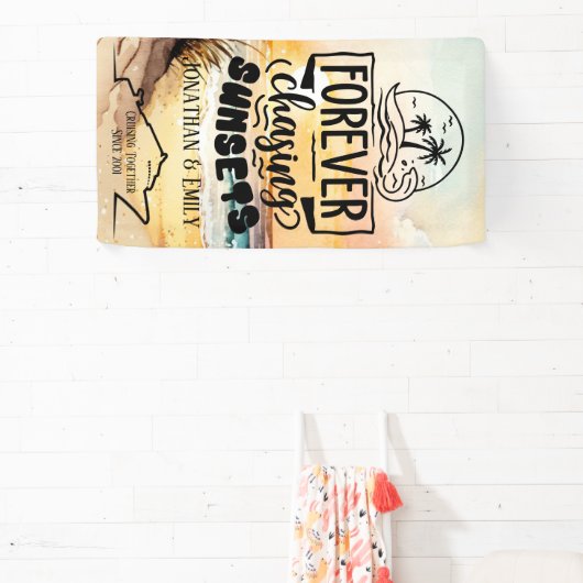 Voor eeuwig achtervolgen Zonsondergangen koppels c Spandoek (Insitu)