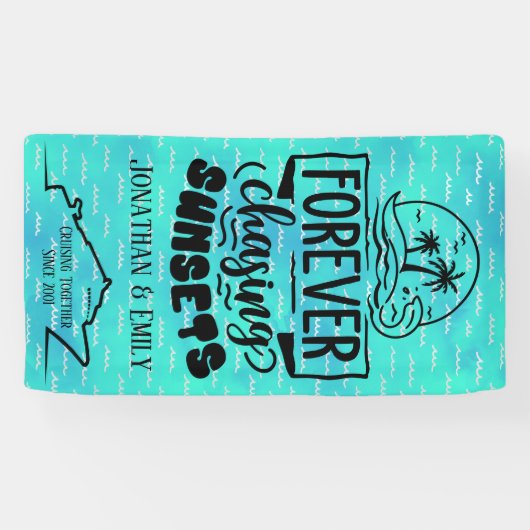 Voor eeuwig achtervolgen Zonsondergangen koppels c Spandoek (Horizontaal)