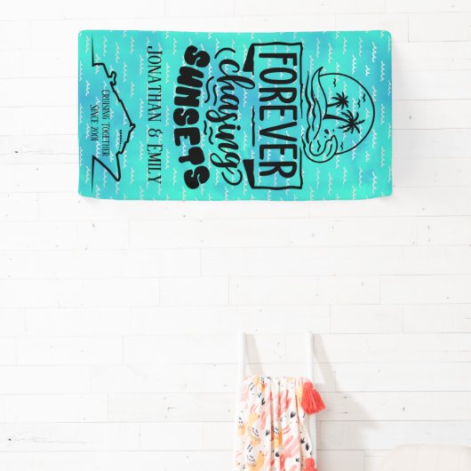 Voor eeuwig achtervolgen Zonsondergangen koppels c Spandoek (Insitu)