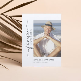 Voor eeuwig in ons hart begrafenis gebed Kaart