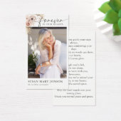 Voor eeuwig in ons hart begrafenis gebed Kaart (Bureau)