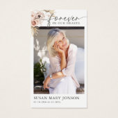 Voor eeuwig in ons hart begrafenis gebed Kaart (Voorkant)