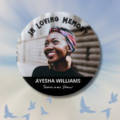 Voor eeuwig in ons hart Herdenking Memorial Button