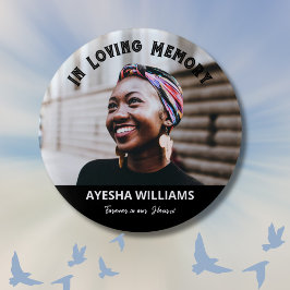 Voor eeuwig in ons hart Herdenking Memorial Button