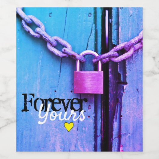 Voor eeuwig. wijn etiket (Enkel label)