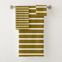 Voor Elegante Badkamers – Goud & Wit Gestreept