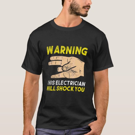 Voor elektrische kabels t-shirt (Voorkant)