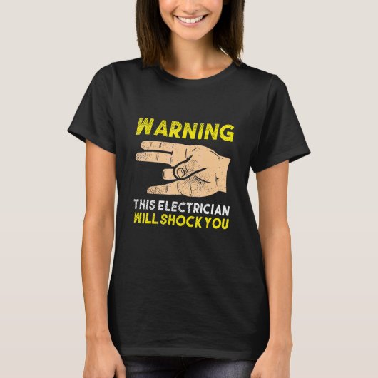 Voor elektrische kabels t-shirt (Voorkant)