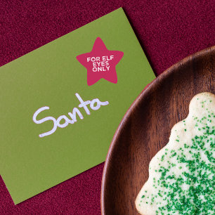 Voor Elf Eyes Alleen Kerstmis Ster Sticker