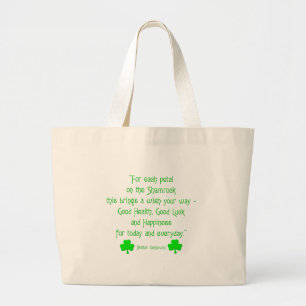Voor elk blad op de shamrock... grote tote bag