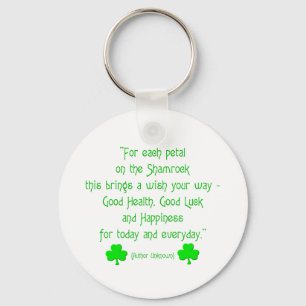 Voor elk blad op de shamrock... sleutelhanger