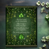 Voor elk petal op de Shamrock St Patrick's Day Briefkaart