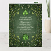 Voor elk petal op de Shamrock St Patrick's Day Kaart (Voorkant)