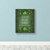 Voor elk petal op het Shamrock - Irish Gezegde Canvas Afdruk (Insitu (Houten vloer))