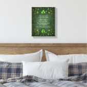 Voor elk petal op het Shamrock - Irish Gezegde Canvas Afdruk (Insitu (Slaapkamer))