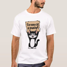 Voor elke kat, een kutje! t-shirt