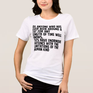Voor elke kat-houding Tri-Blend shirt