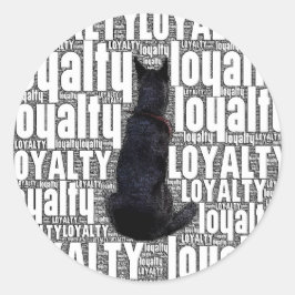 Voor elke liefhebber van onze trouwe viervoeters ronde sticker