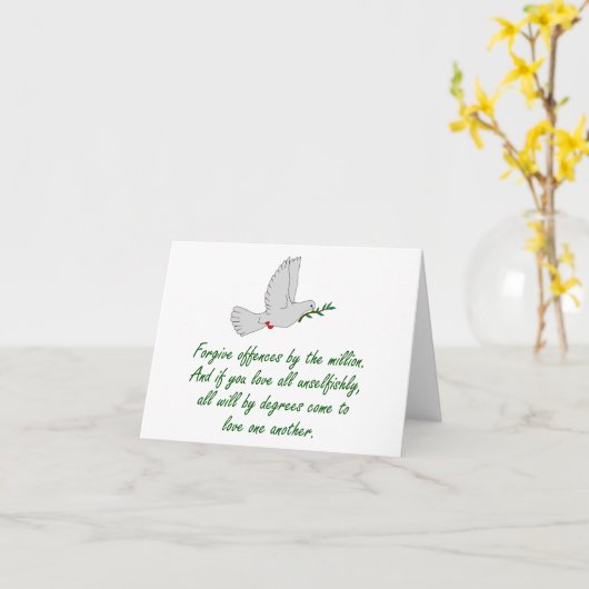 Voor elke minuut blijft u boos - vergiffenis Qu Kaart (Gele Bloem)