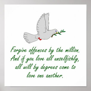 Voor elke minuut blijft u boos - vergiffenis Qu Poster