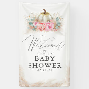 Voor elke partij - pompoen roze bloemen spandoek