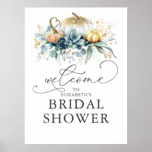 Voor elke partij - pompoenen en zuilen - Welkom Po Poster