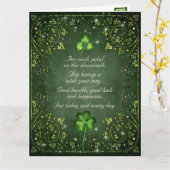 Voor elke Petal op de Shamrock Irish BIG Birthday Kaart (Gele Bloem)