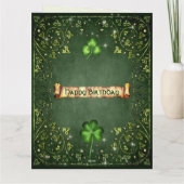 Voor elke Petal op de Shamrock Irish BIG Birthday Kaart (Achterkant)