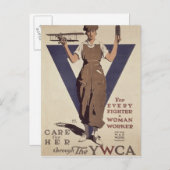 Voor elke vechtster een vrouw briefkaart (Voorkant / Achterkant)